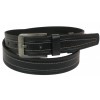Шкіряний ремінь Skipper 110-130 x 3.8 см Чорний (1092-38)