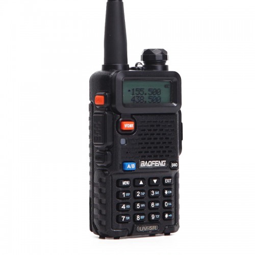 Рація Baofeng UV-5R Black + Гарнітура Baofeng з кнопкою РТТ