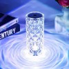 Настільна світлодіодна кристалічна лампа RIAS Rose Diamond RGB з пультом (3_04418)
