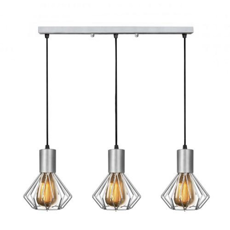 Світильник лофт MSK Electric Diadem підвісний на планці хром NL 2215-3 CR