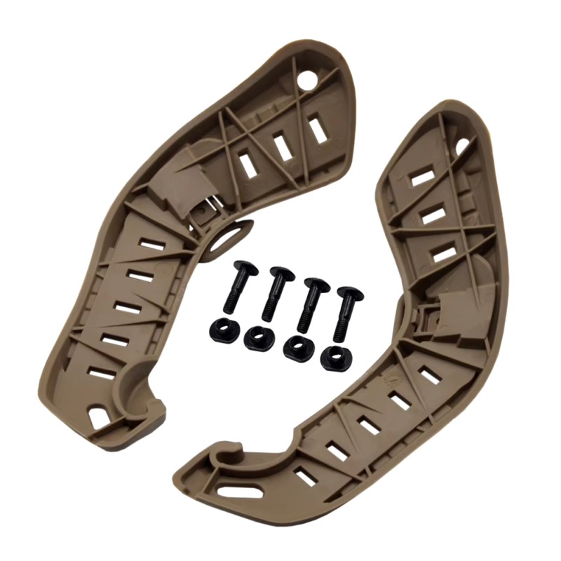 Кріплення рельсове на бронешлем No Brand Mich2000 195х65х25 мм Койот (2431302124)