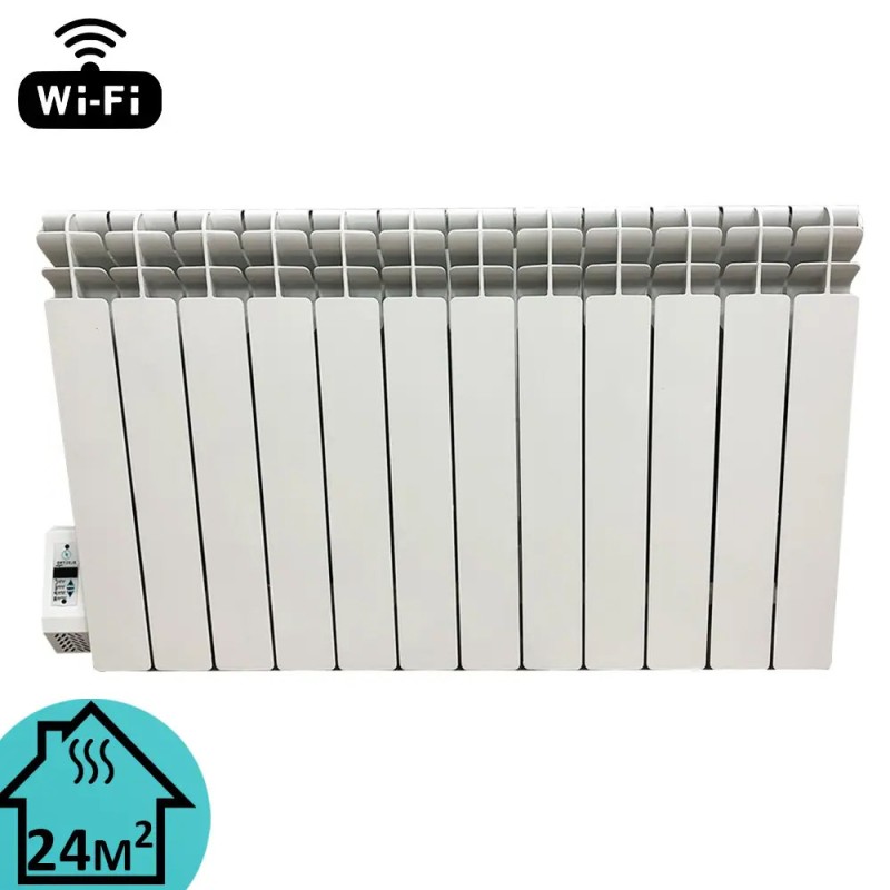 Обігрівач масляний алюмінієвий Electro Elite 12WEL 12 секцій 500/100 Wi-Fi програматор зліва 1500 Вт