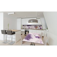 Наклейка вінілова на стіл Zatarga «Лаванда Кошик Кави» 650х1200 мм Z180366/1st