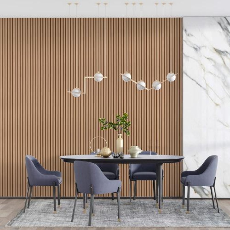 Декоративна стінова рейка Sticker Wall WPC 3000x160x23 мм Капучіно (SW-00001855)