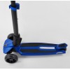 Самокат Best Scooter Lamborghini триколісний складаний алюмінієвий кермо колеса PU зі світлом Blue/Black (101283)
