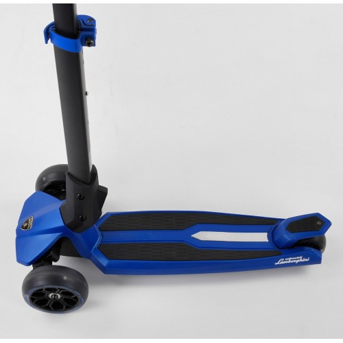 Самокат Best Scooter Lamborghini триколісний складаний алюмінієвий кермо колеса PU зі світлом Blue/Black (101283) Самокат Best Scooter Lamborghini триколісний складаний алюмінієвий кермо колеса PU зі світлом Blue/Black (101283)