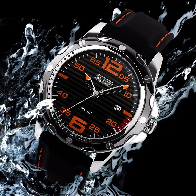 Чоловічий наручний годинник Skmei Robby Steel 0992S Чорний