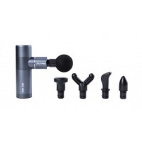 Перкусійний масажер LivePro MINI MASSAGE GUN сірий 13.7x9x4.6см LP8513