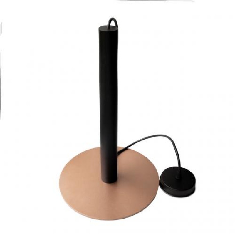 Світильник підвісний у стилі лофт MSK Electric Disk під лампу Е14 NL 26501 BK+CP чорний + мідь