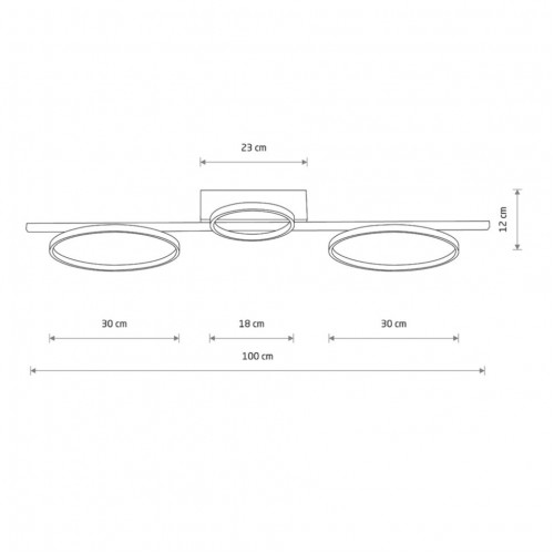 Люстра Nowodvorski Circolo Led 30x100x12 см Чорний (Now10866) Люстра Nowodvorski Circolo Led 30x100x12 см Чорний (Now10866)