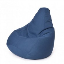 Крісло Мішок Груша Рогожка 120х85 Студія Комфорту Стандартний розмір синій