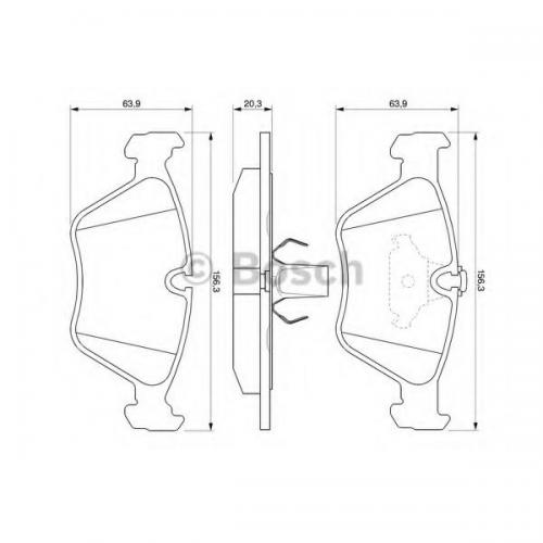 Колодки гальмові Bosch дискові передні BMW 5 520i,523i,535i -03 0986424485 в інтернет супермаркеті PbayMarket!