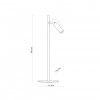 Настільна лампа TK Lighting Lagos 21.5x46 см Білий (TK5411)