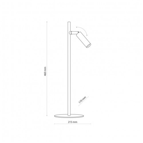 Настільна лампа TK Lighting Lagos 21.5x46 см Білий (TK5411) Настільна лампа TK Lighting Lagos 21.5x46 см Білий (TK5411)