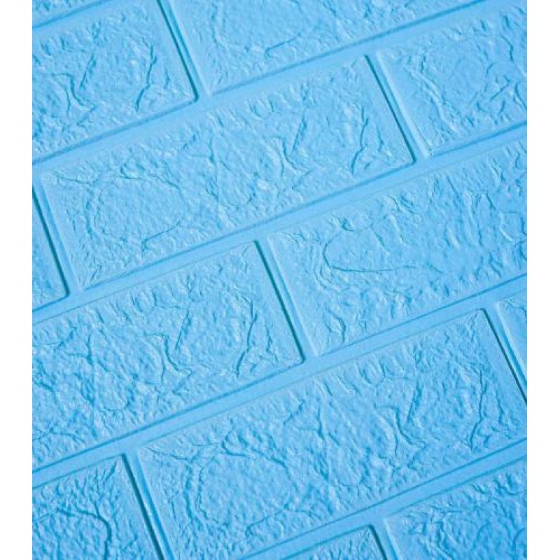 Самоклеюча декоративна 3D панель Loft-Expert Під блакитну цеглу 700x770x4 мм
