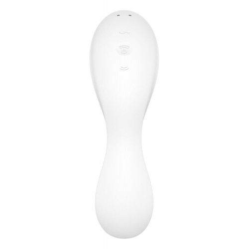 Вакуумний смарт-стимулятор із вібрацією Satisfyer Curvy Trinity 5 (White), керування зі смартфона в інтернет супермаркеті PbayMarket!