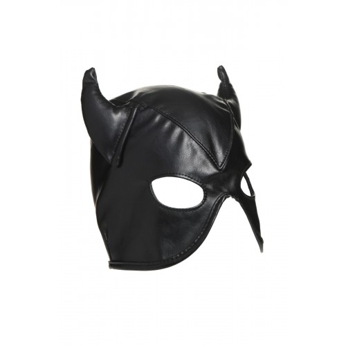 Маска Master Series Dungeon Demon Bondage Mask with Horns - Black в інтернет супермаркеті PbayMarket!