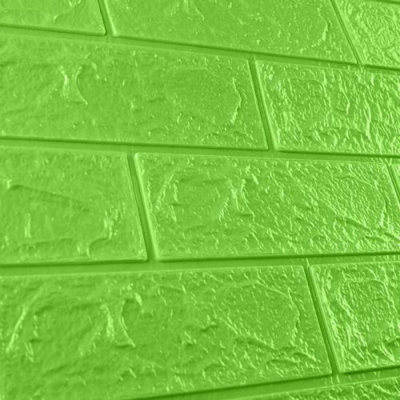 Самоклеюча декоративна 3D панель в рулоні 20м Під зелену цеглу 3D Loft 20000x700x3 мм
