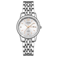 Наручний годинник жіночий Longbo One Сріблястий (3155)
