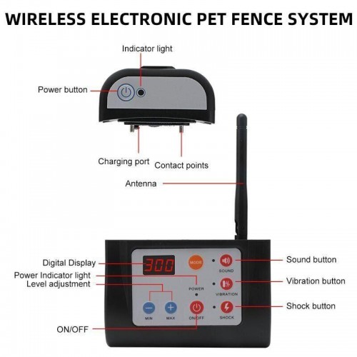 Бездротовий електронний паркан для собак + електронний нашийник для дресирування 2 собак Petguider 883-2 (100631) в інтернет супермаркеті PbayMarket!