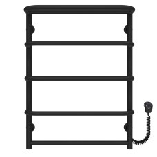 Рушникосушарка електрична Стандарт з полицею П5 500х700 Deffi Чорний EF16 (D.SP.70.50.5.E.B.R.5)