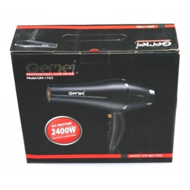 Фен для укладання волосся Gemei GM-1763