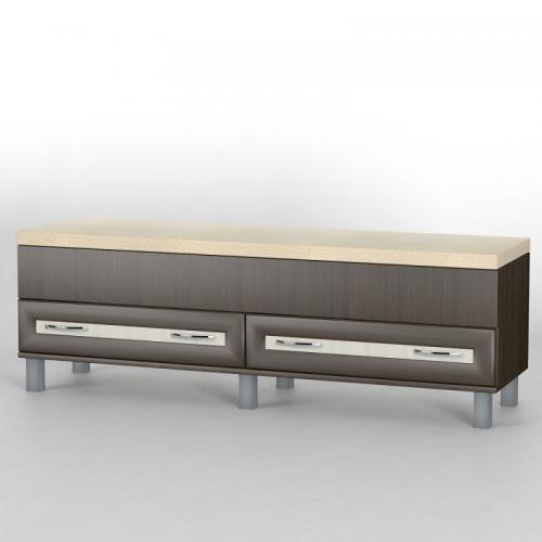 Комод приліжковий Тиса Мебель КП-101 Венге Дуб молочний 50x41x140 см