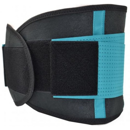 Пояс компресійний MadMax MFA-277 Slimming belt Black/turquoise M Пояс компресійний MadMax MFA-277 Slimming belt Black/turquoise M