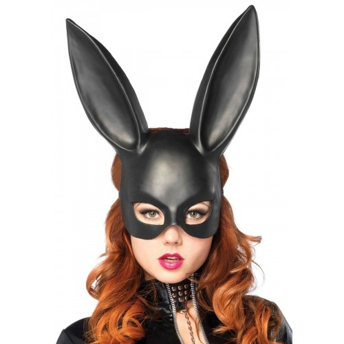 Маска кролика Leg Avenue Masquerade Rabbit Mask Black, довгі вушка, на резинці в інтернет супермаркеті PbayMarket!