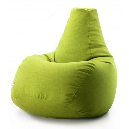Безкаркасне крісло мішок груша Coolki Рогожка XL 105x85 салатовий Безкаркасне крісло мішок груша Coolki Рогожка XL 105x85 салатовий
