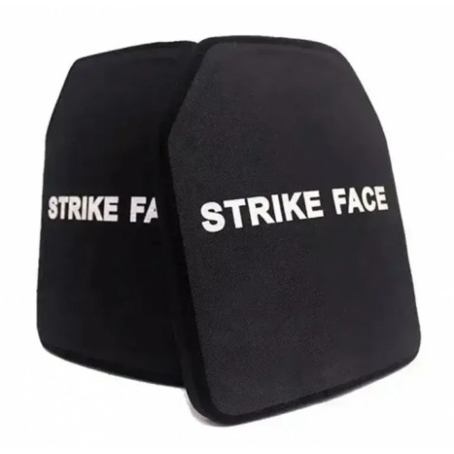 Бронеплити для плитоноски No Brand Strike face 6 клас NIJ IV 2.8 кг 2 шт Чорний (1631050184) Бронеплити для плитоноски No Brand Strike face 6 клас NIJ IV 2.8 кг 2 шт Чорний (1631050184)