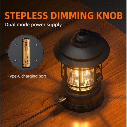 Ліхтар кемпінговий Superfire T51 195 Lumen IP43 Чорний (1936288143)