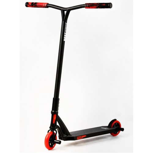 Самокат трюковий Best Scooter FEAR SCS система пеги алюмінієвий диск та дека колеса PU 100 кг Black and red (112901) Самокат трюковий Best Scooter FEAR SCS система пеги алюмінієвий диск та дека колеса PU 100 кг Black and red (112901)