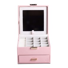 Органайзер для прикрас YIWU 16x16x12 см Рожевий (HP-5-2P)
