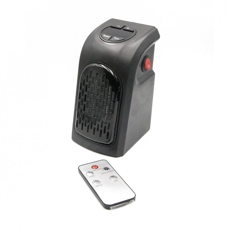 Портативний обігрівач RIAS Handy Heater з пультом 400W Black (3_02395)