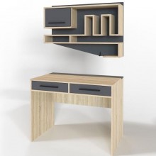 Комп'ютерний стіл Тиса Мебель Тіса Стиль-3 Сонома Графіт 750x600x1000 мм