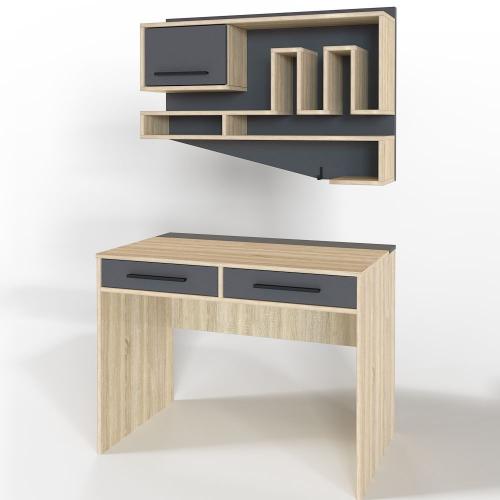 Комп'ютерний стіл Тиса Мебель Тіса Стиль-3 Сонома Графіт 750x600x1000 мм