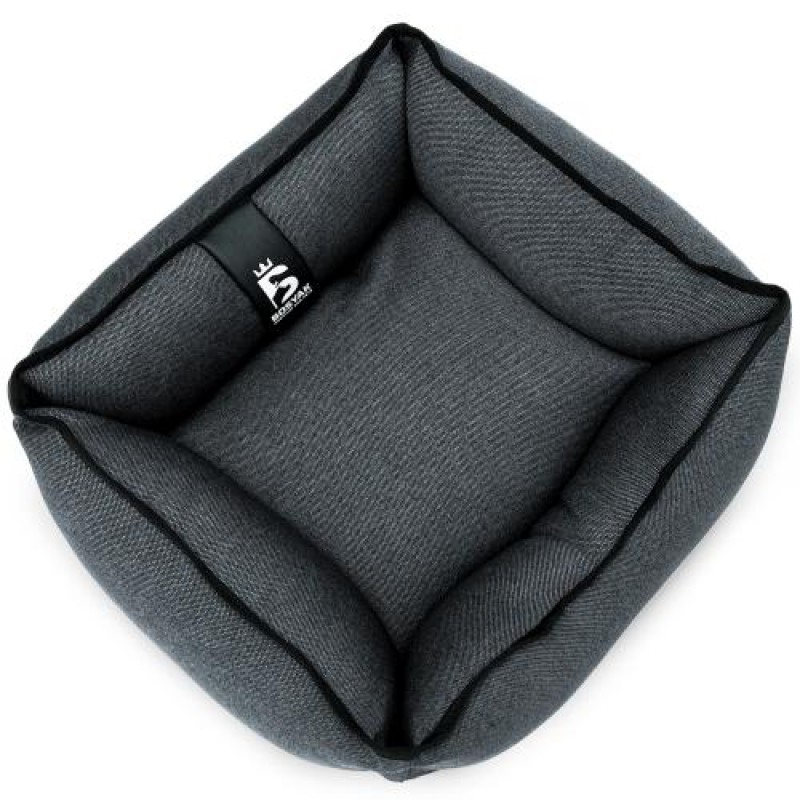 Лежак ліжко для собак та котів EGO Bosyak Рогожка XS 50x45 Сірий (спальне місце для собак та котів)