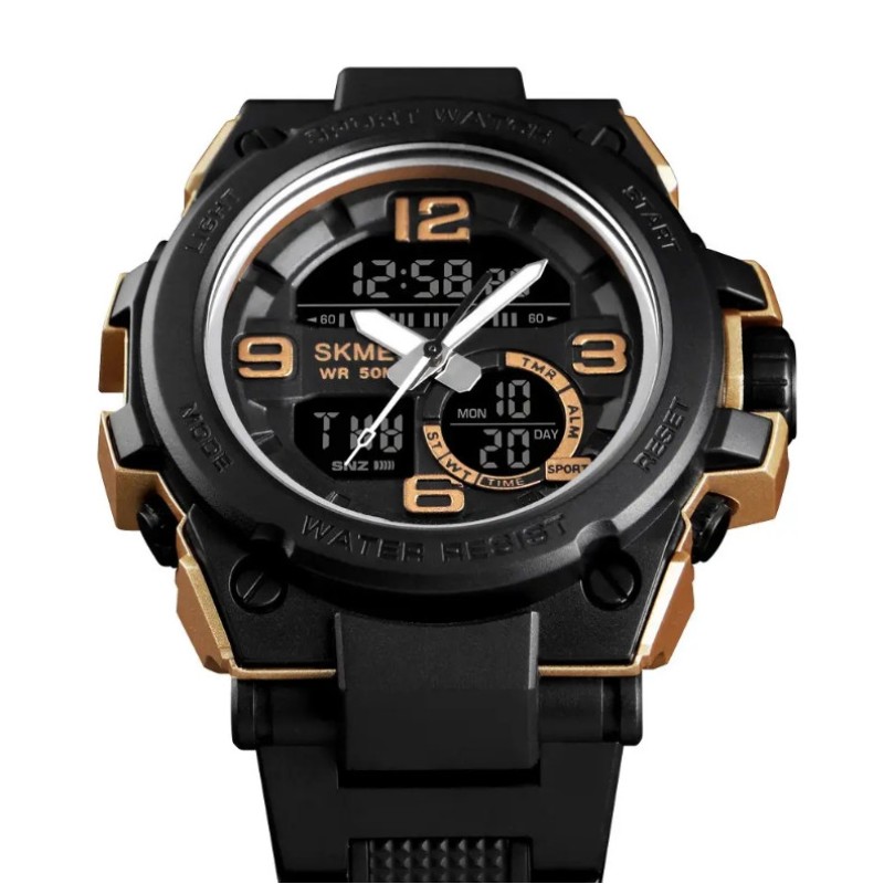 Чоловічий наручний годинник Skmei 1452 Чорний