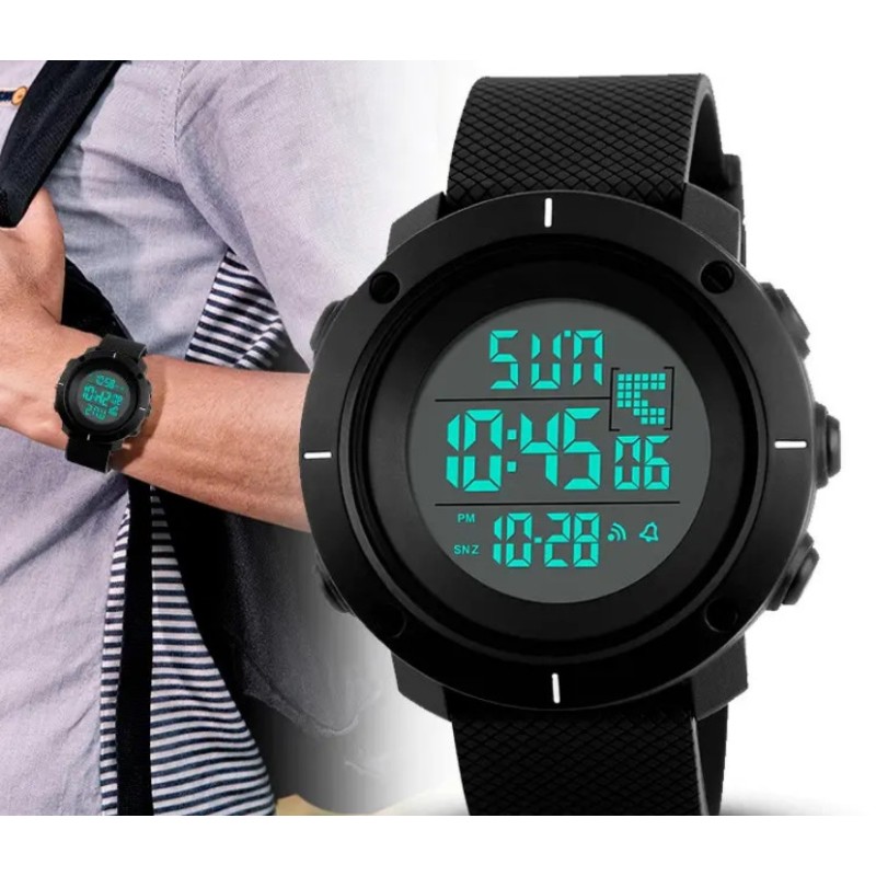 Чоловічий спортивний годинник Skmei 1213 dekker Чорний