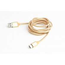 Кабель Cablexpert USB 2.0 - USB Type-C, 1.8м Золотистий (CCB-mUSB2B-AMCM-6-G)