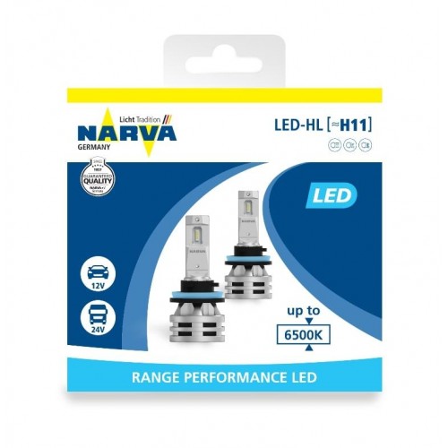 Комплект діодних ламп Narva 18048 H11 12/24v 6500K X2 24W PGJ19-2 RPL в інтернет супермаркеті PbayMarket!
