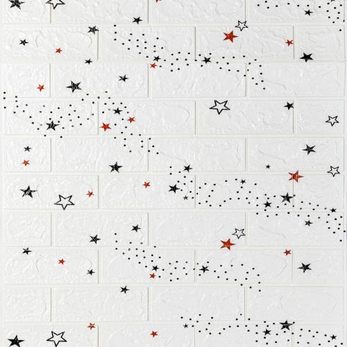 Панель стінова в рулоні 3D 700мм*3,08м*3мм зірки (D) Sticker Wall SW-00002265 Панель стінова в рулоні 3D 700мм*3,08м*3мм зірки (D) Sticker Wall SW-00002265