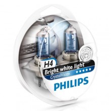 Автолампа PHILIPS 12342CVSP H4 60/55W 12V P43t CristalVision+2xW5W