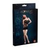 Мінісукня на одне плече Moonlight Model 12 XS-L Black, вертикальна бахрома