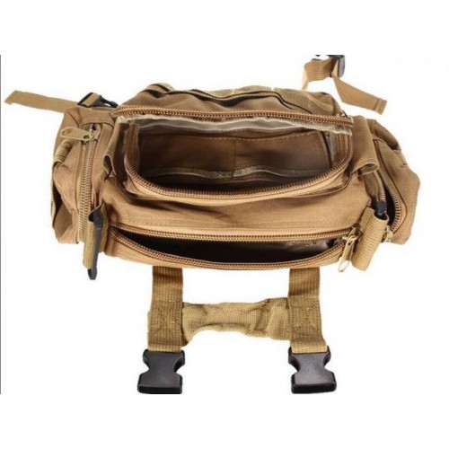 Тактична поясна сумка Military Mochilas Molle 32*17*11 см Чорна Тактична поясна сумка Military Mochilas Molle 32*17*11 см Чорна