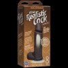 Фалоімітатор Doc Johnson The Realistic Cock 8 inch Black - ULTRASKYN, Vack-U-Lock, діаметр 5,1 см в інтернет супермаркеті PbayMarket!