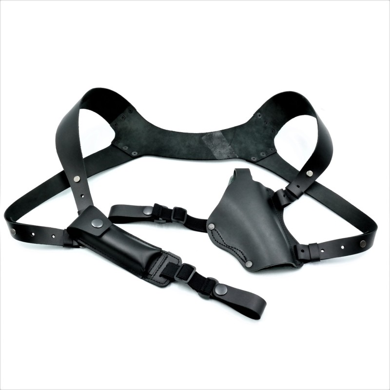 Кобура прихованого носіння шкіряна Чорна kbra-lmn-kozh-01