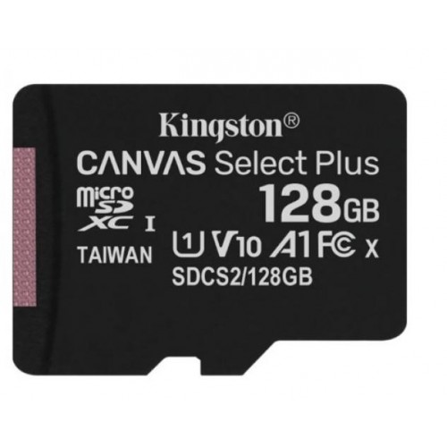 Карта пам'яті MicroSDXC 128GB UHS-I Class 10 Kingston Canvas Select Plus R100MB/s (SDCS2/128GBSP) в інтернет супермаркеті PbayMarket!