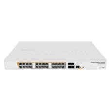Комутатор MikroTik CRS328-24P-4S+RM (24x1G PoE+, 4xSFP+, 450W max, L3)